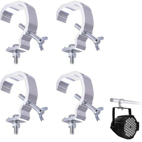 4pcs Stage Light Clamps,Stage Lamp Clip,Heavy Duty Stage Light Clamp,for Truss Clamps and DJ Spotlights,Suitable for 30-52mm Pipes MUMU (1/4)