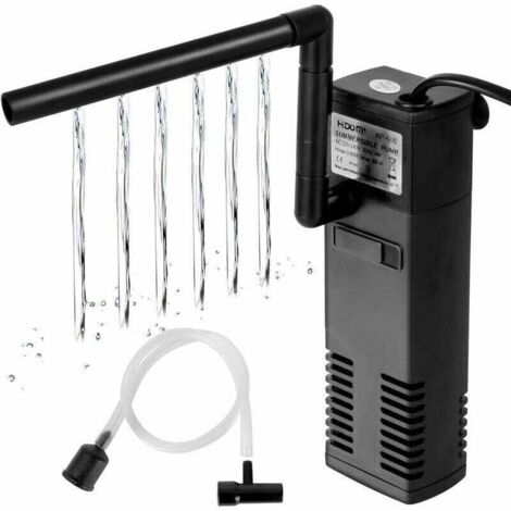 4W 600L/H Water Flow Aquarium Filter Internal Filter for 60L Aquarium Filter Pump Aquarium with Filter Sponges for Fish MUMU (1/4)