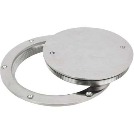 inch round 316 stainless steel deck hatch cover waterproof anti-slip mirror polished surface MUMU