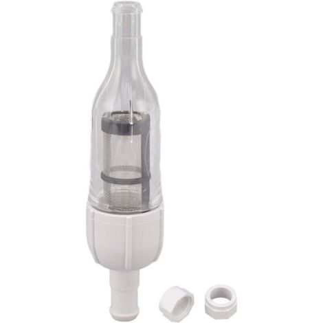48080 Inline Filter Assembly with D15 Pool Cleaner Hose Nut, Pool ...