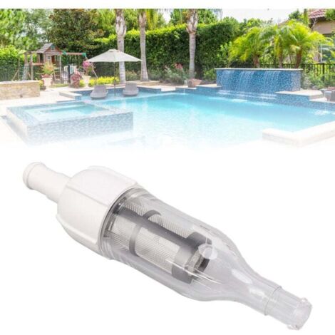 48080 Inline Filter Assembly with D15 Pool Cleaner Hose Nut, Pool ...