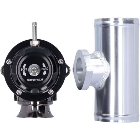 Universal AOXOMS Type-RS Turbo Blow Off Valve Kit With 2.5" Aluminum Flange Pipe – Black