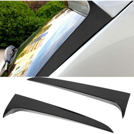 Pair of Gloss Black Left Right Rear Window Side Spoilers Replacement for X3 F25 2011-2017 MUMU (1/4)