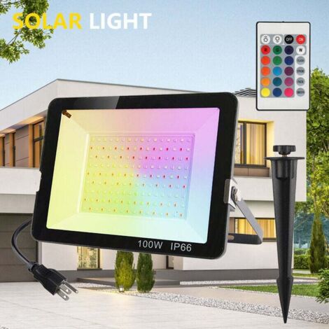 FLITI 100W RGB LED Projector Outdoor, RGB Color LED Projector, Garden ...