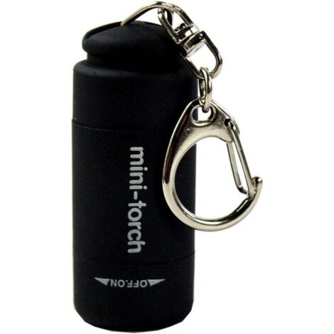 FLITI Portable Waterproof Mini USB Rechargeable Ultra Bright LED Flashlight Torch Keychain Waterproof Emergency Light (1/4)