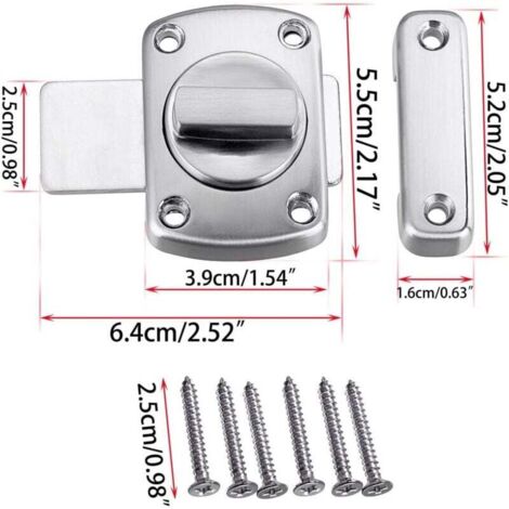 Revolving Lock FLITI Revolving door latch lock with six bolts, door/window latch ...