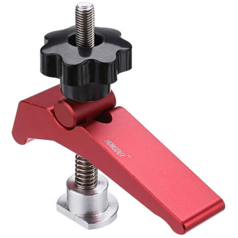 T-slot clamping rail, aluminum alloy clamping clamp, vise, quick-release toggle tool, woodworking (1/4)