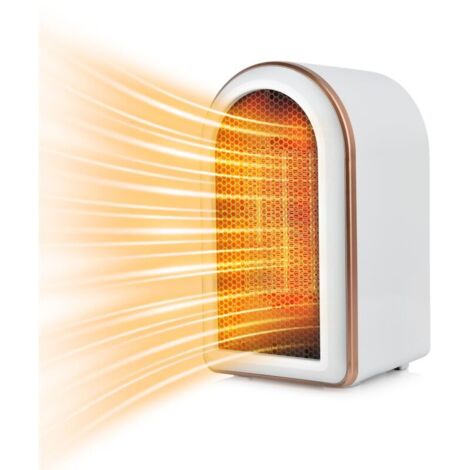 Electric space heater, 1200W PTC ceramic heater with thermostat, energy-efficient fan heaters for home use, tip-over protection (1/4)