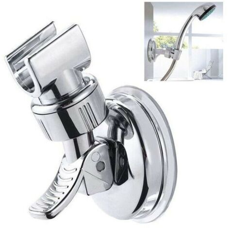 Shower holder, suction cup shower holder, adjustable suction cup shower holder, no-drill shower holder, universal wall-mounted shower head holder, shower head holder (1/4)