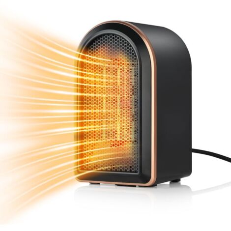 Electric space heater, 1200W PTC ceramic heater with thermostat, energy-efficient fan heaters for home use, tip-over protection (1/4)