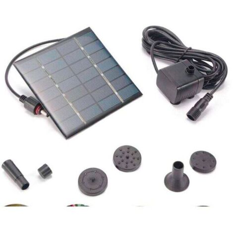 Solar fountain, solar water pump, no plants, no battery or electricity required, for ponds, pools, garden decoration, 11 cm