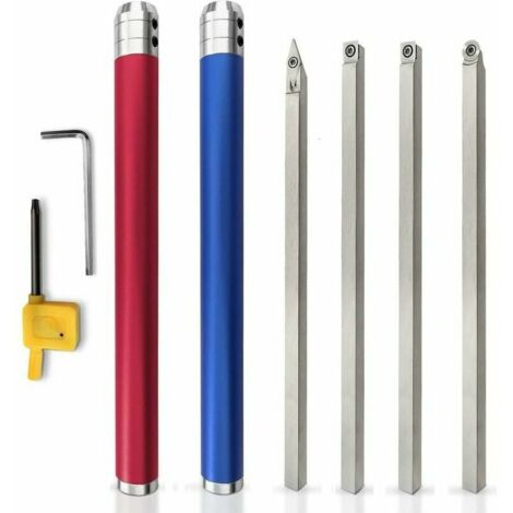 Woodturning tools, diamond-shaped carbide-tipped lathe tools, replaceable turning bits, for woodworking enthusiasts. (1/4)