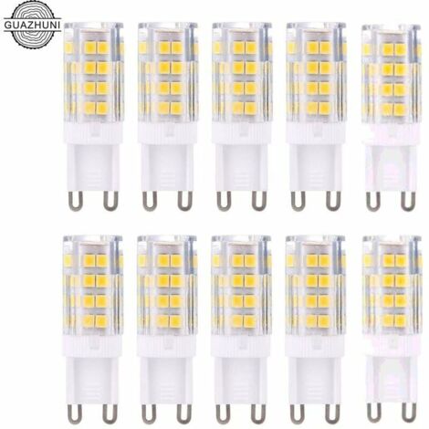 G9 LED Bulbs - Warm White 3000K - 5W - Equivalent to 40W Halogen - Pack of 10 Bulbs - Non-Dimmable (1/4)
