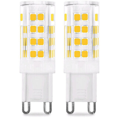 G9 5W LED Bulb (50W Halogen Equivalent), 450LM, 220V, Cool White 6000K, AC100-240V, Non-Dimmable, Energy Saving, Ceramic Base, Standard G9 Socket, Pack of 6 [Energy Class (1/4)