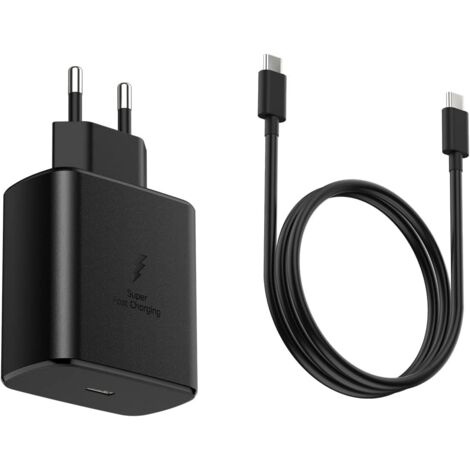 45W Ultra Fast Charger for Samsung Galaxy S25, S24, S23, S22 Ultra Plus, iPhone, MacBook, International Power Adapter, USB-C, Wall Charger (1/4)