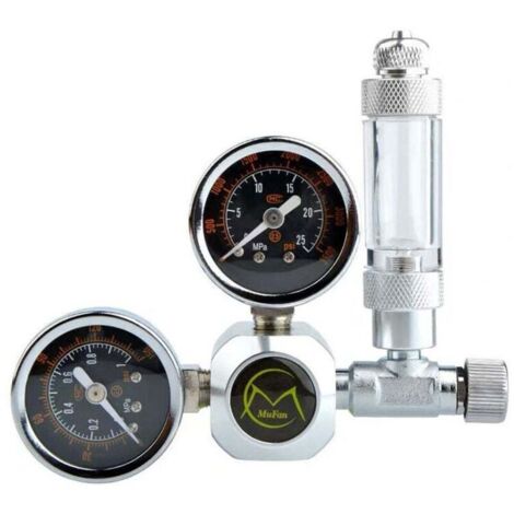 KZQ CO2 Pressure Reducer, Aquarium Pressure Regulator, Aquarium with Air Bubble Counter