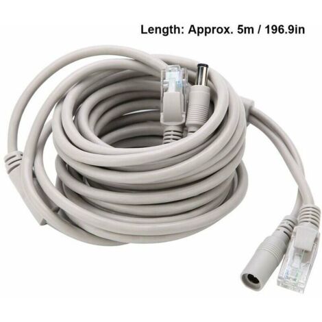 KZQ CCTV camera power cable, 5M AHD video power cable for CCTV security ...