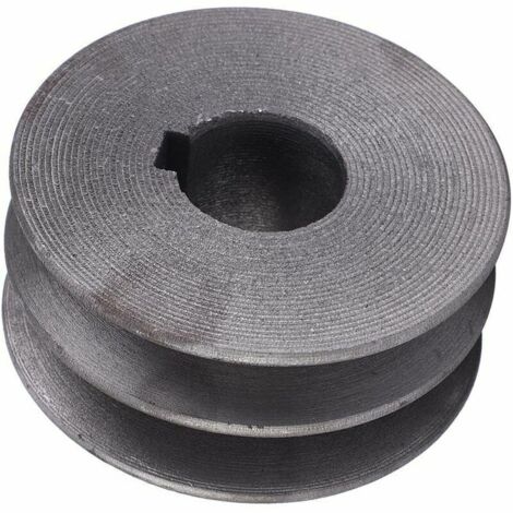 Cast steel grooved pulley for cutting machine, 72 mm diameter, 24 mm hole, wheel motor pulley (1/4)