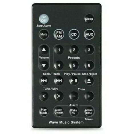 KZQ Replacement for Bose Wave Music System Sound System Remote Control AWR1B1 AWR1B2 AWRCC1 AWRCC2 AWRCC3