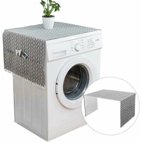 130 x 55 cm Protective Cover for Refrigerator with Storage Pockets - Dust Cover for Washing Machine (1/4)