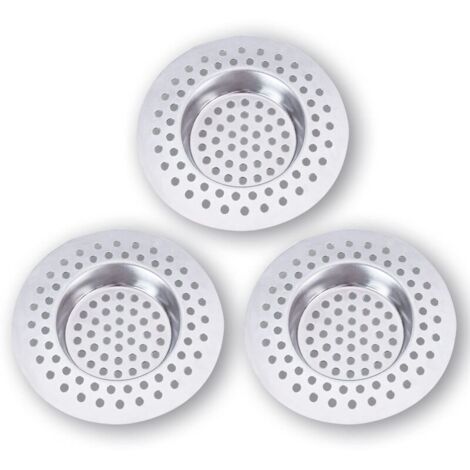 Stainless Steel Kitchen Sink Strainer (Set of 3) Kitchen Sink Grid, Kitchen Accessory, Bathroom, Kitchen (1/4)