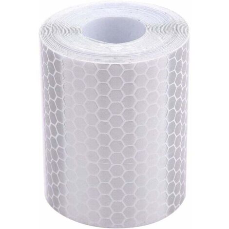 LaBlanc - Reflective Tape, 5cm Width X 3m Length, Automobile Motorcycle Trailer Tractor Truck Reflectors, Safety Warning Caution (White)