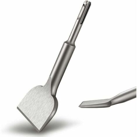 KZQ SDS PLUS tile chisel, 165 mm x 75 mm, high quality expanding series, curved tile chisel, for ceramic tiles and floors. (1/3)