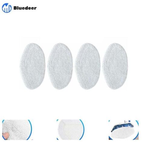 KZQ Replacement Mop Pads for Polti, 4-Piece Kit, Microfiber Steam Mop, Washable Replacement Mops (1/3)