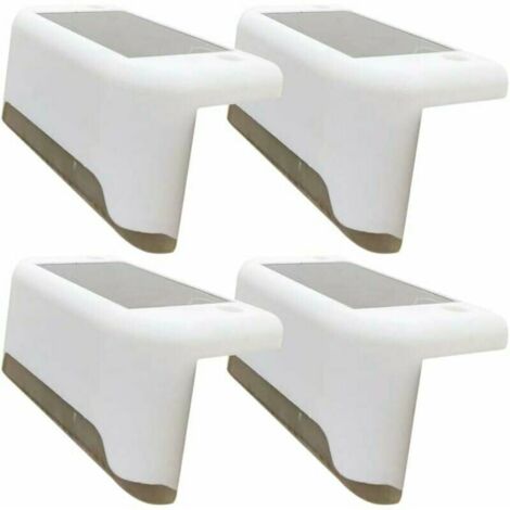Solar Lights [Set of 4] - White Solar Powered Lights. (1/4)
