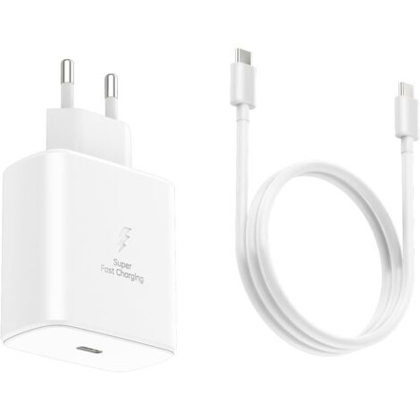 45W Ultra Fast Charger for Samsung Galaxy S25, S24, S23, S22 Ultra Plus, iPhone, MacBook, International Power Adapter, USB-C, Wall Charger (1/4)