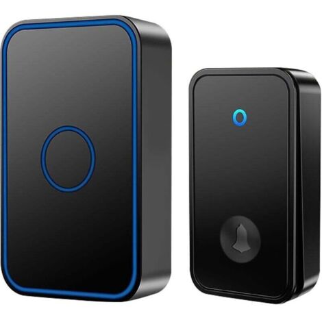 KZQ Wireless Doorbell, Waterproof Doorbell Electronic Chime Kit with 1 Plug-in Receiver, 60 Melodies for Home, Office, Hotel (1/4)