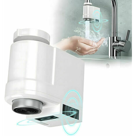 Smart Infrared Sensor Faucet - Automatic Sensor for Water Saving - Suitable for Kitchen and Bathroom - Prevents Splashing and Overflowing (1/4)