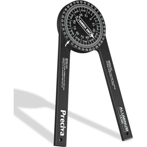 7-inch Professional 360° Aluminum Alloy Metal Mitre Protractor Tool. (1/4)