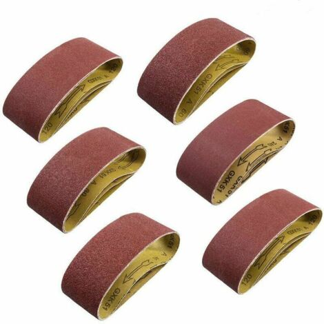 Abrasive belt for belt sanders 100 x 610 mm, with a variety of grits (80/120/150/240/400) to meet different sanding needs. (1/4)