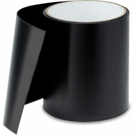Underwater Adhesive Tape - Sealing and Repair for Swimming Pools, Tents, Tarpaulins, Gutters, Inflatable Boats - Acrylic Adhesive - Dimensions 10 cm x 150 cm (Black) (1/4)