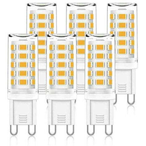 Pack of 6 G9 3.5W LED Bulbs Equivalent to 40W - Cool White Light 6000K. (1/4)