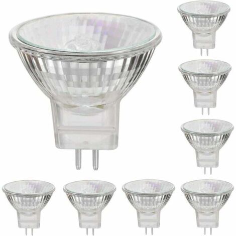 MR11 12V 35W Halogen Bulbs GU4 Spot Base 2800K Warm White Dimmable Pack of 8 (1/5)