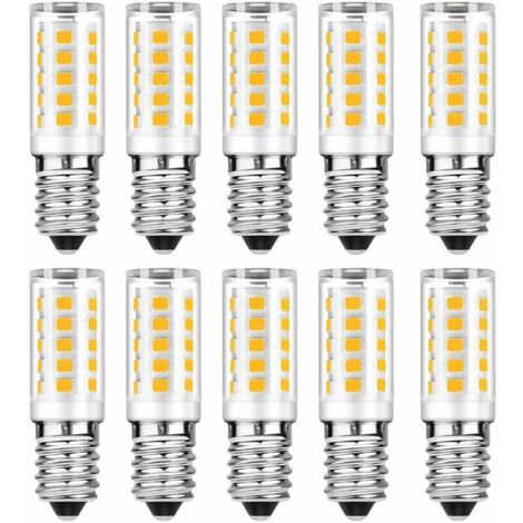 E14 LED Bulb - Warm White 3000K - 5W Equivalent to 50W Incandescent Bulb - 500LM Non-Dimmable (10pcs) (1/4)
