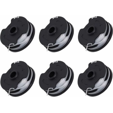 Pack of 6 replacement spools for Parkside PRTA 20-Li C3 cordless brushcutter IAN351753 (1/4)