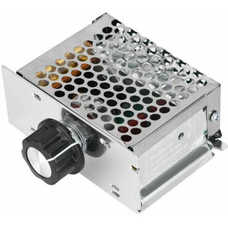 Health Gear 220V Motor Speed Controller - 4000W AC Voltage Regulator, Adjustable Voltage Range from 10V to 220V for Brushed Motors (1/4)
