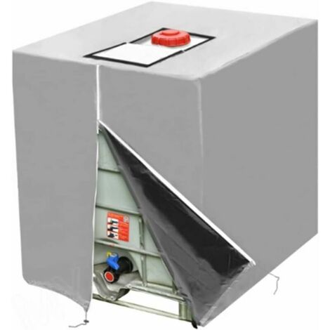 Protective cover for IBC RTGPT 1000 L tank, protection against rainwater, dust and UV rays (116 x 100 x 120 cm) (1/4)