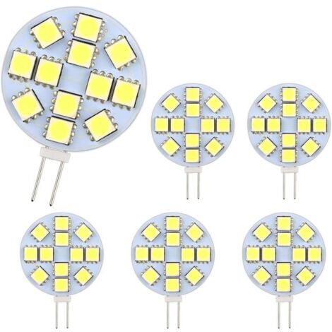 Pack of 10 G4 DC 12V Non-Dimmable LED Bulbs, White 6000K, Replacement for 20W Halogen Bulbs for Kitchen, Camper Van, RV, Trailer, Boat (1/4)