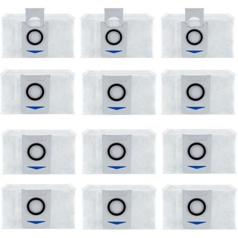 Lot de 12 Sac d'aspirateur Accessoires pour Ecovacs Deebot X1 Omni / X1 e Omni, Aspirateur Accessoires de Rechange Sac à poussière (1/4)