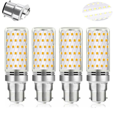 Ampoule LED Mais B22 16W Blanc Froid 6000K,Betterlife 1600LM, Équivalent Halogène 100W-120W, AC 230V, Ampoule pour Garage/Studio, non-dimmable, lot de 4 (1/4)