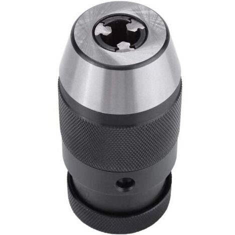 Mandrin de perceuse robuste 1 pc 0-13mm 1/2 mandrin auto-serrant en acier sans clé B16 pour tour perceuse électrique mandrin de presse (1/4)