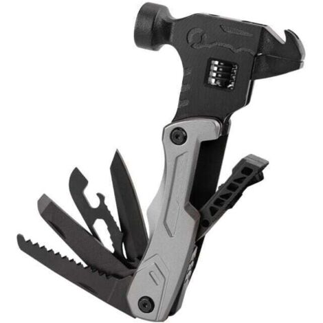 Marteau à panne multifonctionnel pour Camping en plein air, cadeau pour hommes, couteau EDC 12 en 1, tournevis, outils (1/4)