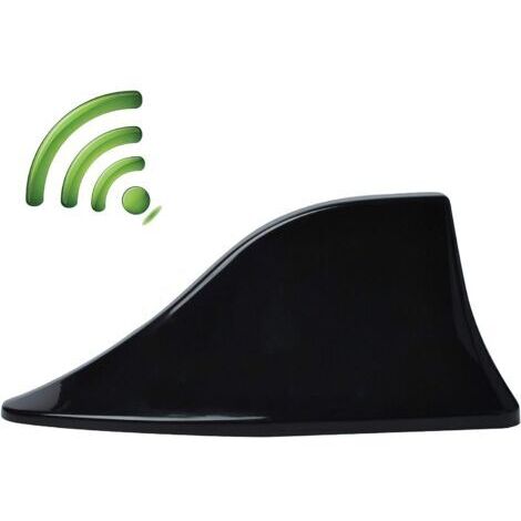 Antenne de Voiture D'aileron de Requin, Antenne Radio Voiture Universelle Antenne Amplificateur avec Base Adhésive Étanche pour Auto SUV Camion Van par (1/4)