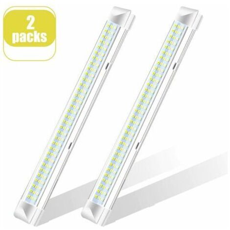Barre lumineuse LED,DC 12-80V lampe voiture intérieur Lampe de Placard lampe/universel d'éclairage Cabinet/Voiture,Camion,Véhicule,Camping Car,Bateau,Plafonnier (108 LEDS 2PCS) (1/4)