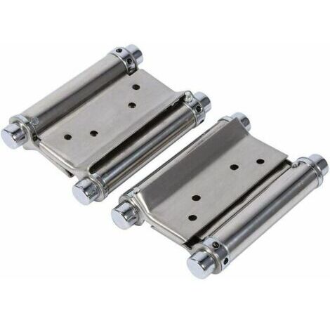 2 Pcs Charnières de Porte 3ih Charnieres De Double Action Ressort Charnières De Porte en Acier Inoxydable pour Portes d'interieures Bar Cafe (1/4)