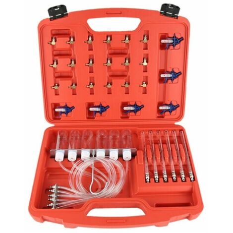 Testeur d'Etancheite Kit Diagnostique Testeur Injecteur Carburant Diesel Common Rail 24 Adaptateurs (1/4)